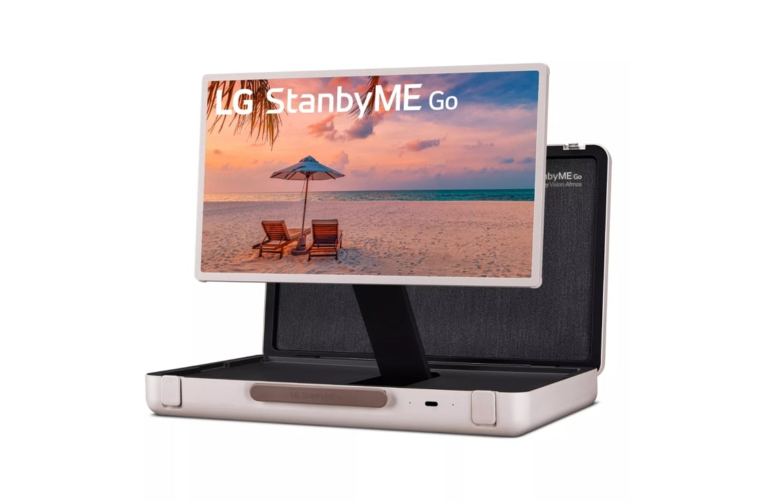LG StanbyME Go - 27" Portable Smart Screen Briefcase Design Wireless, Built-in Battery & Touch Control