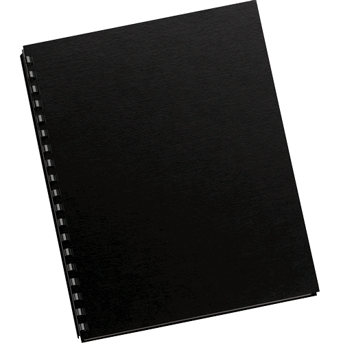 Fellowes Futura Presentation Covers - Letter Size, Black, Pack of 25