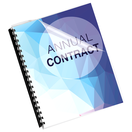 Fellowes Crystals Clear PVC Covers - Jumbo Size, Pack of 25