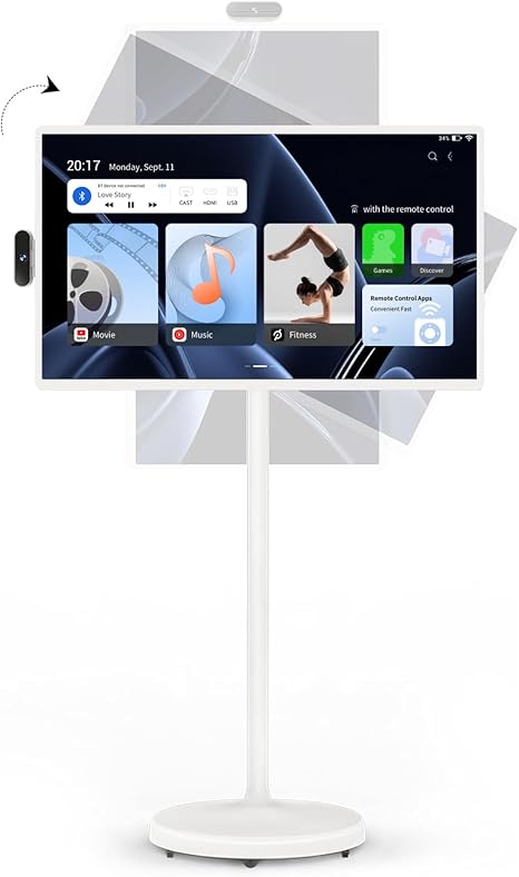 ApoloSign - 32" Portable Rotatable Monitor Incell Touch Screen, Built-in Battery & Android OS