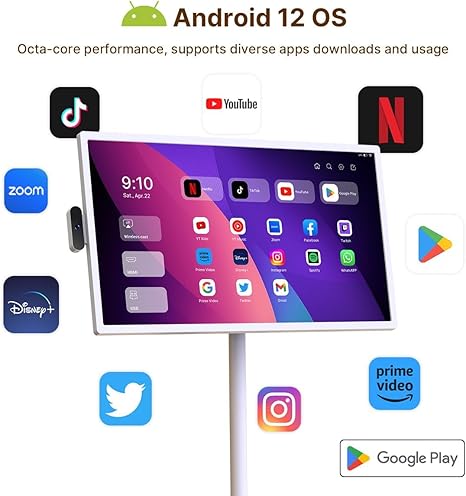 ApoloSign - 32" Portable Rotatable Monitor Incell Touch Screen, Built-in Battery & Android OS