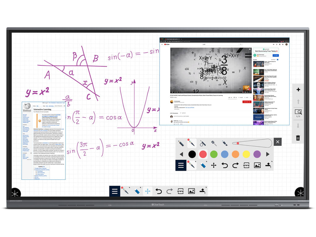 Clear Touch 86" Interactive Flat Panel Display Interactive Flat Panel Display