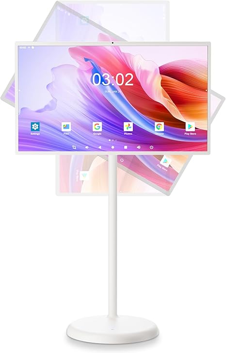 Fiteye - 32" Portable Touch Monitor Full Swivel Rotation, Android OS & Voice Remote Control