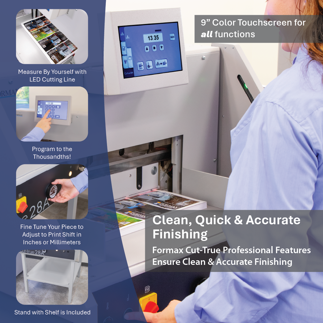 Formax Cut True 28A Automatic Programmable Guillotine Paper Cutter