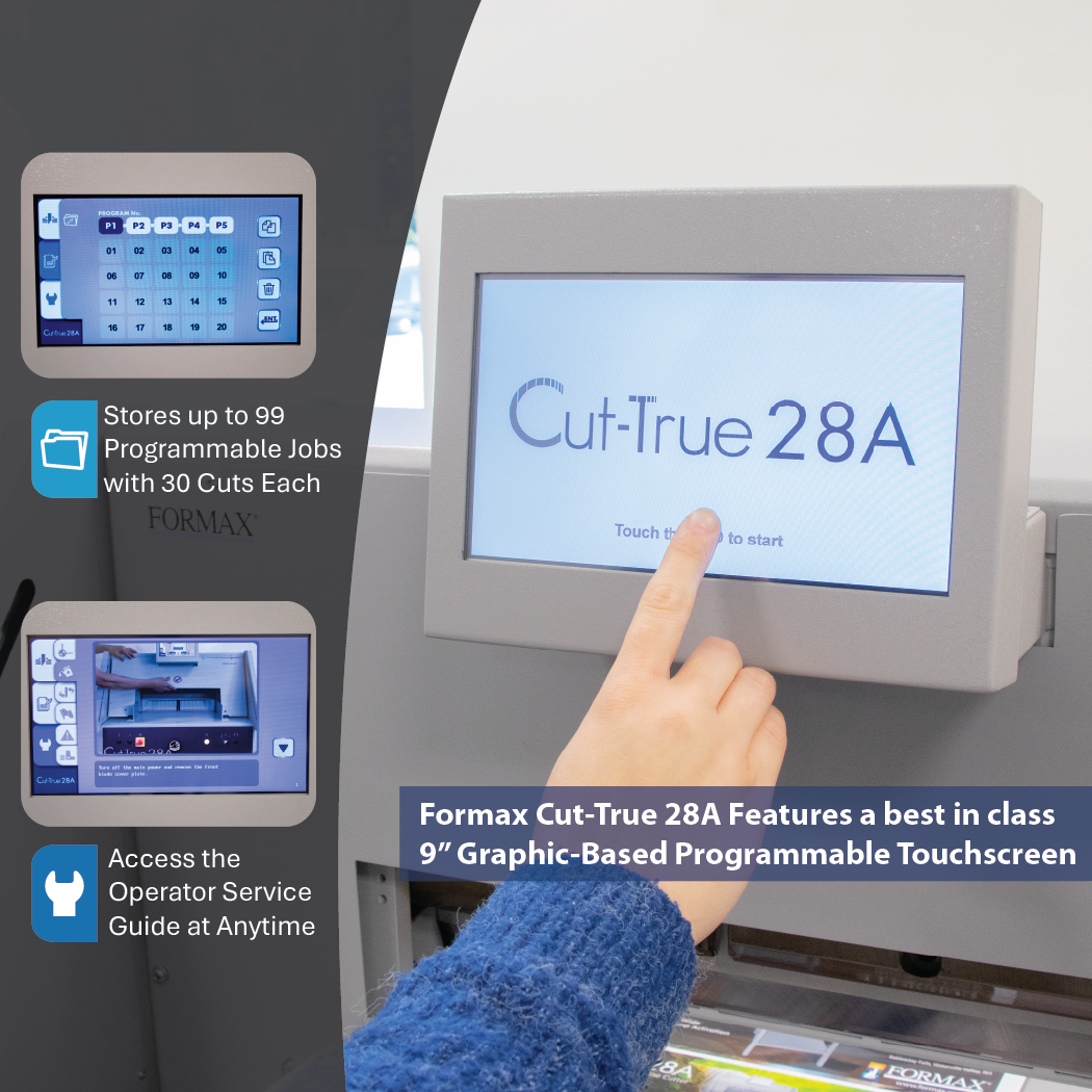Formax Cut True 28A Automatic Programmable Guillotine Paper Cutter