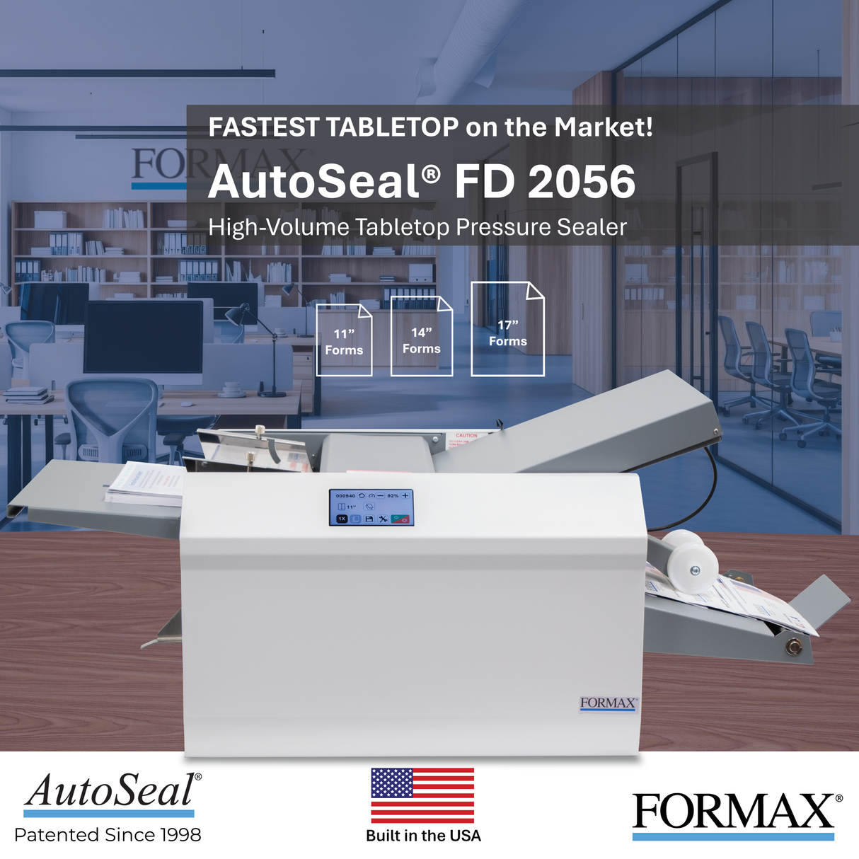 Formax AutoSeal FD 2056 High Volume Tabletop Pressure Sealer