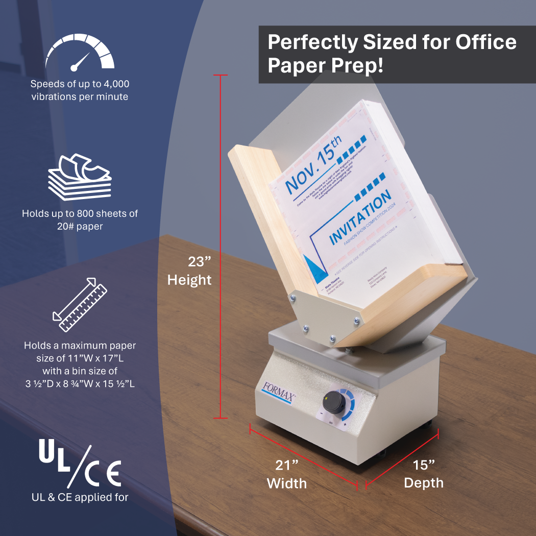 Formax FD 402P1 Single-Bin Paper Jogger