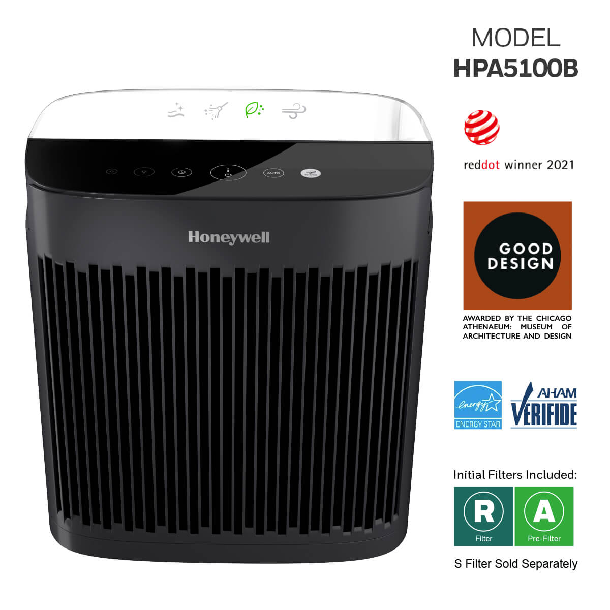 Honeywell HPA5100B InSight HEPA Air Purifier