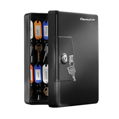 SentrySafe Privacy Key Lock Steel Key Box - 0.06 Cubic Feet, 9.8 x 7.4 x 3.3 Inches - 2.68 lbs