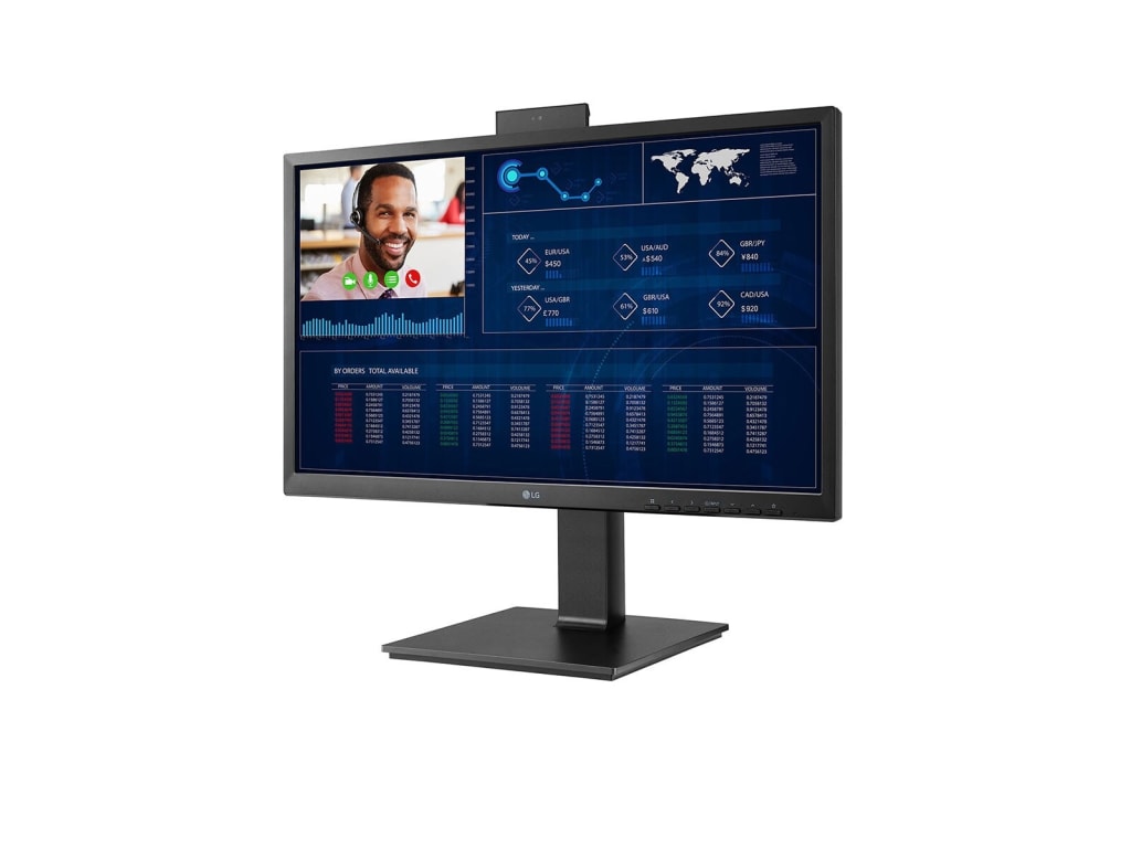 LG 24CQ650N-6N 23.8" Full HD All-in-One Thin Client Display Bundle