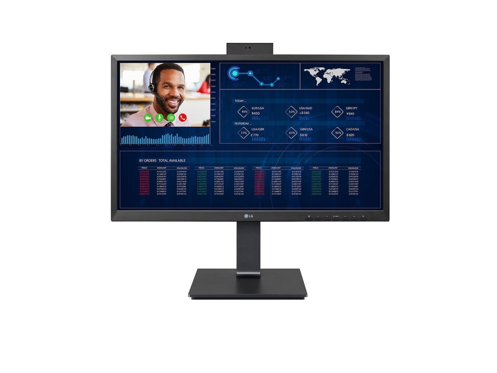 LG 24CQ650N-6N 23.8" Full HD All-in-One Thin Client Display Bundle