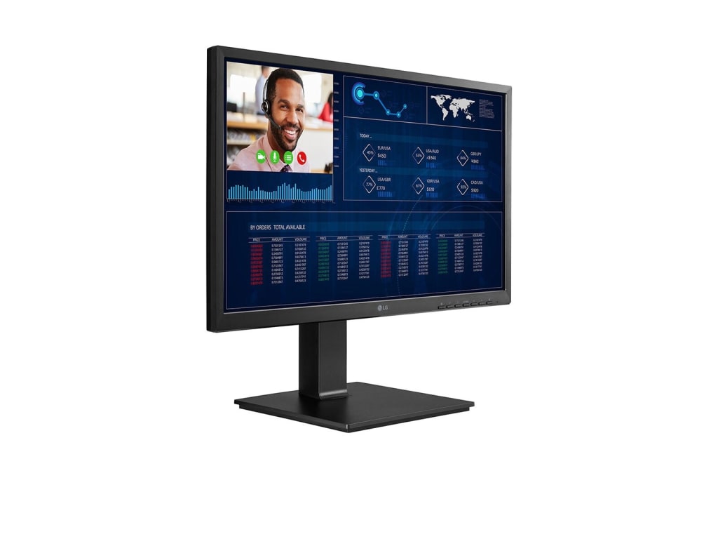 LG 24CQ651W-BP 23.8'' Full HD All-in-One Thin Client Display Bundle