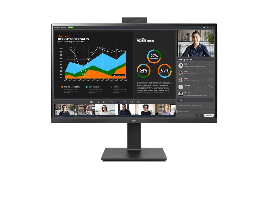 LG 27BQ75QC-B 27-inch QHD Monitor