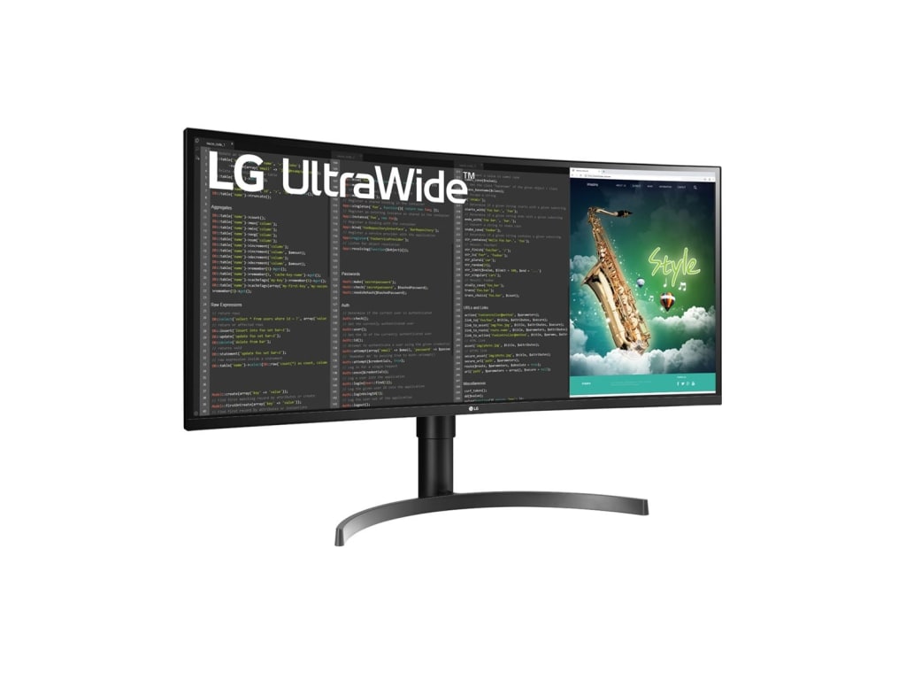 LG 35BN75CN-B 35" VA HDR QHD UltraWide Curved Monitor