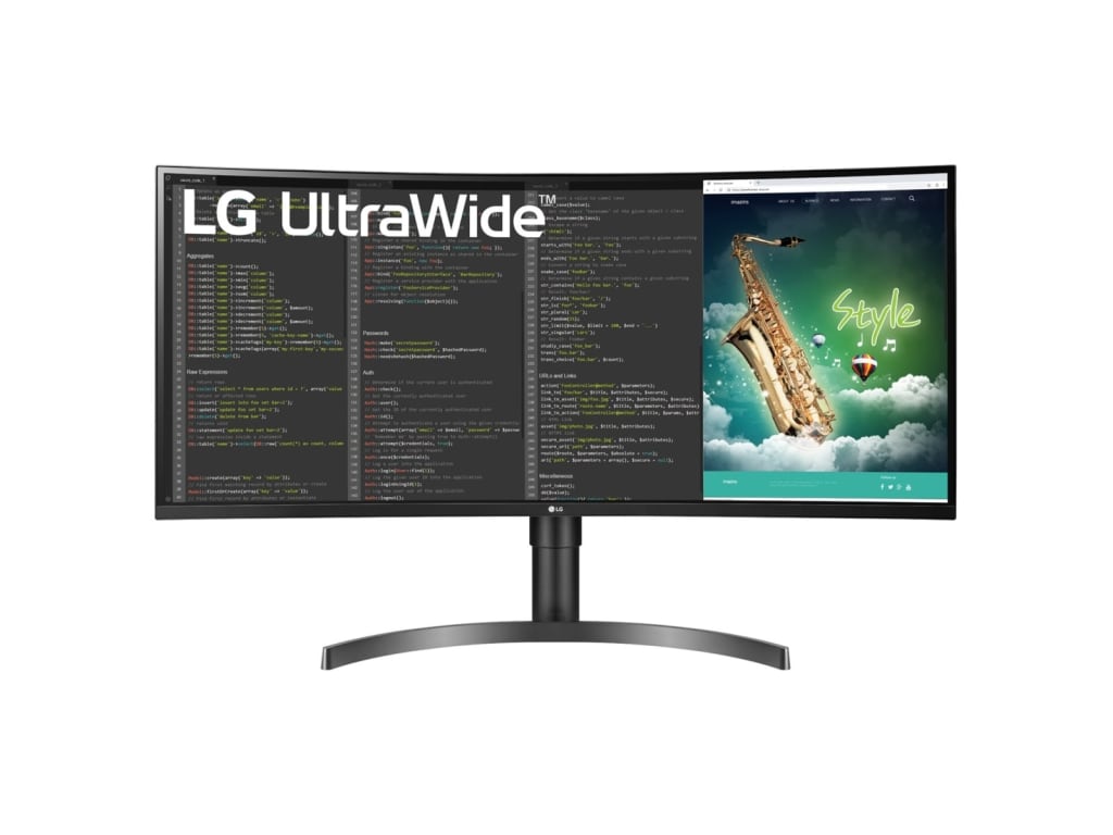 LG 35BN75CN-B 35" VA HDR QHD UltraWide Curved Monitor