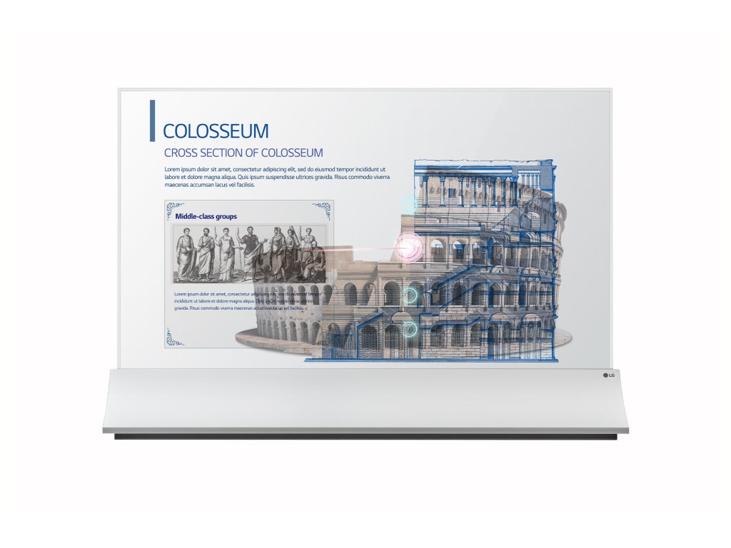 LG 55EW5PG-S 55" Transparent OLED Signage