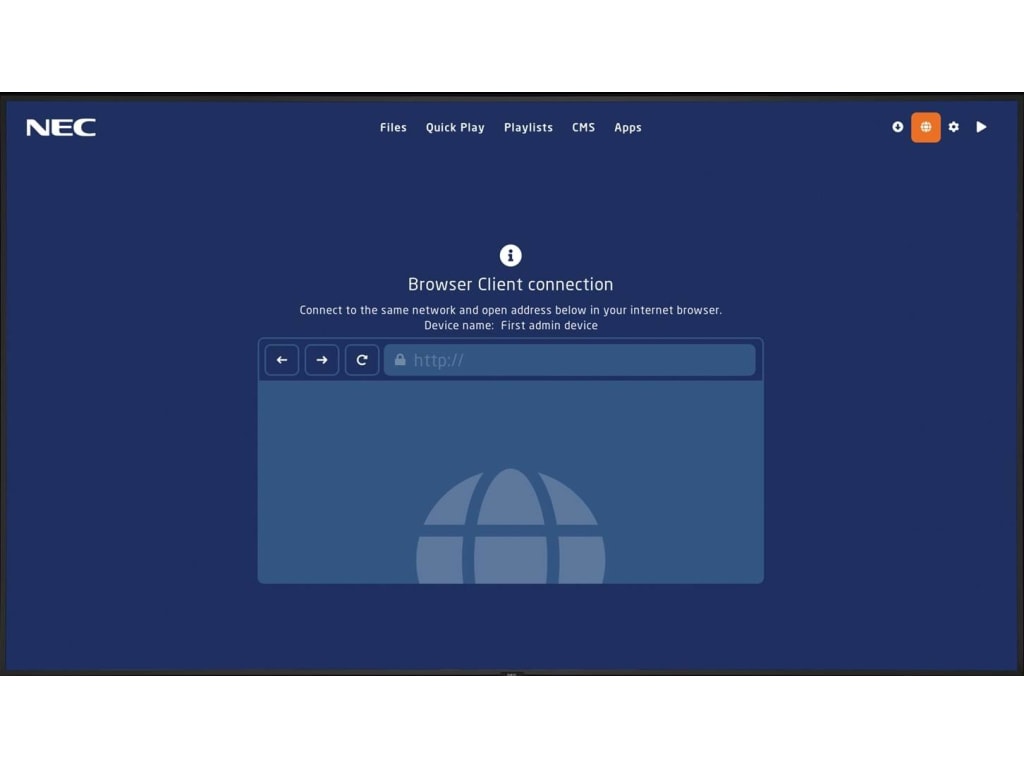 NEC V864Q-MPI 86" Professional Display with SoC MediaPlayer & CMS