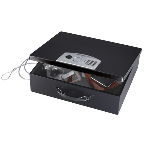 SentrySafe Digital Lock Portable Security Safe - 0.50 Cubic Feet - 5.8 x 17.5 x 13.6 Inches, 3.6 x 16.4 x 11.3 Inches Interior Size, 15.2 lbs