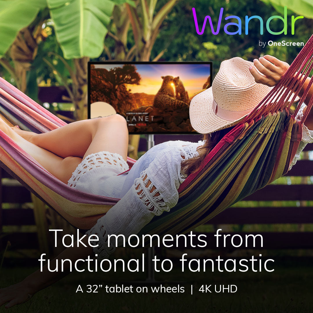 OneScreen Wandr - 32" Portable Smart Display, 4K Touchscreen, Android 13
