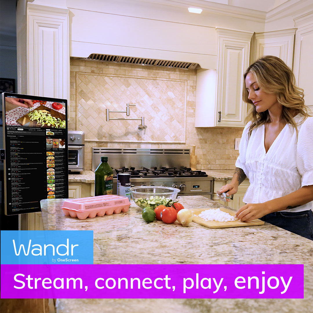 OneScreen Wandr - 32" Portable Smart Display, 4K Touchscreen, Android 13