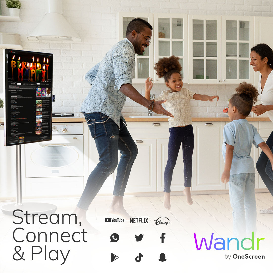 OneScreen Wandr - 32" Portable Smart Display, 4K Touchscreen, Android 13