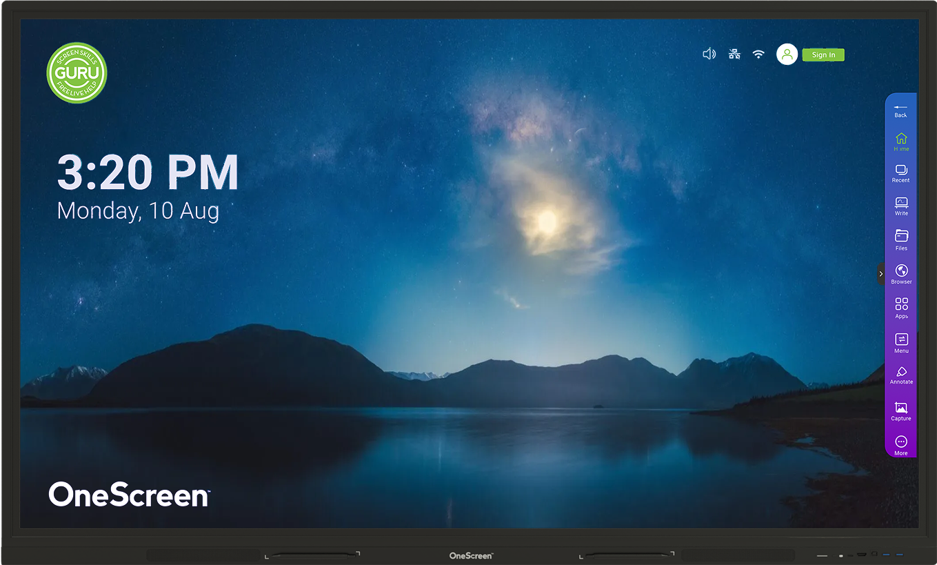 OneScreen TL7 86" Interactive Flat Panel Display