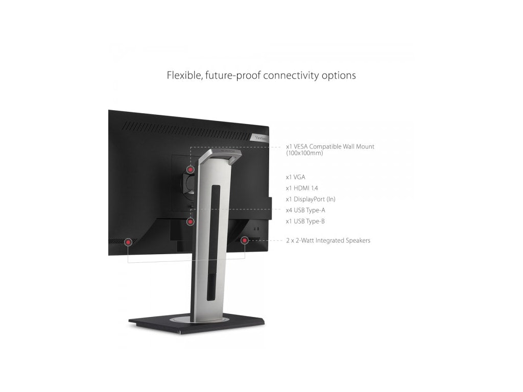 ViewSonic VG2448a 24-inch Ergonomic IPS Monitor