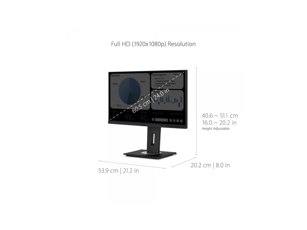 ViewSonic VG2448a 24-inch Ergonomic IPS Monitor