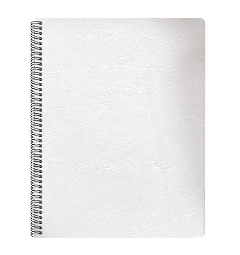 Fellowes Expressions Grain Presentation Covers - Oversize, White, Pack of 200