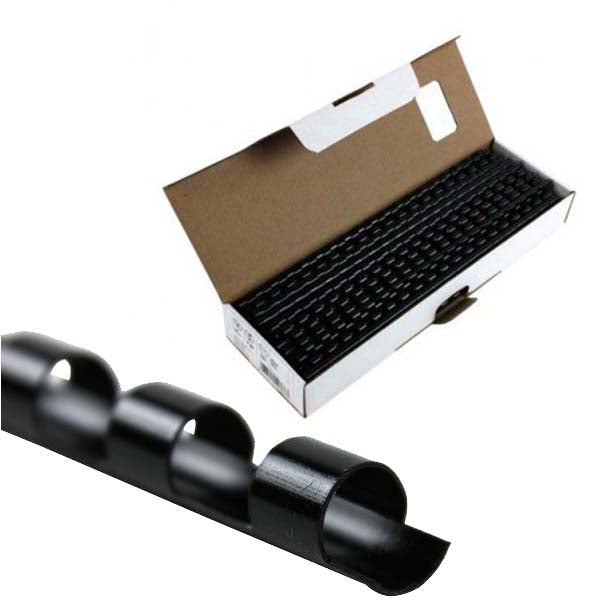 Fellowes Premium 1" BlackPlastic Combs - 10pk