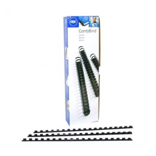 GBC Premium 1-1/2" BlackPlastic Combs 100pk