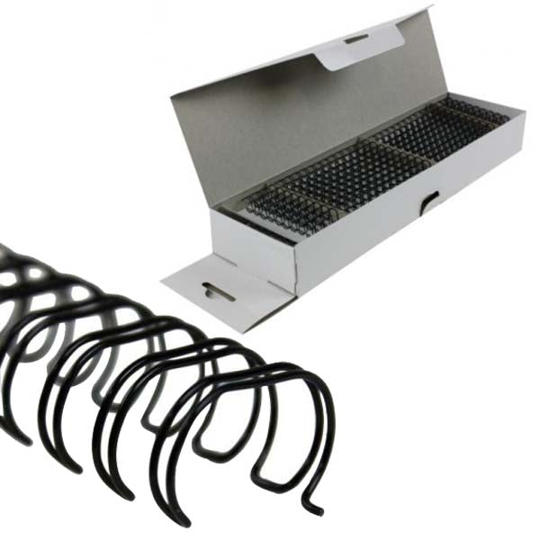 Fellowes Premium 9/16" BlackTwin Loop Wire- 25pk