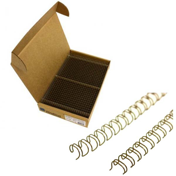 GBC Premium 3/4" Bronze 2:1 Twin Loop Wire