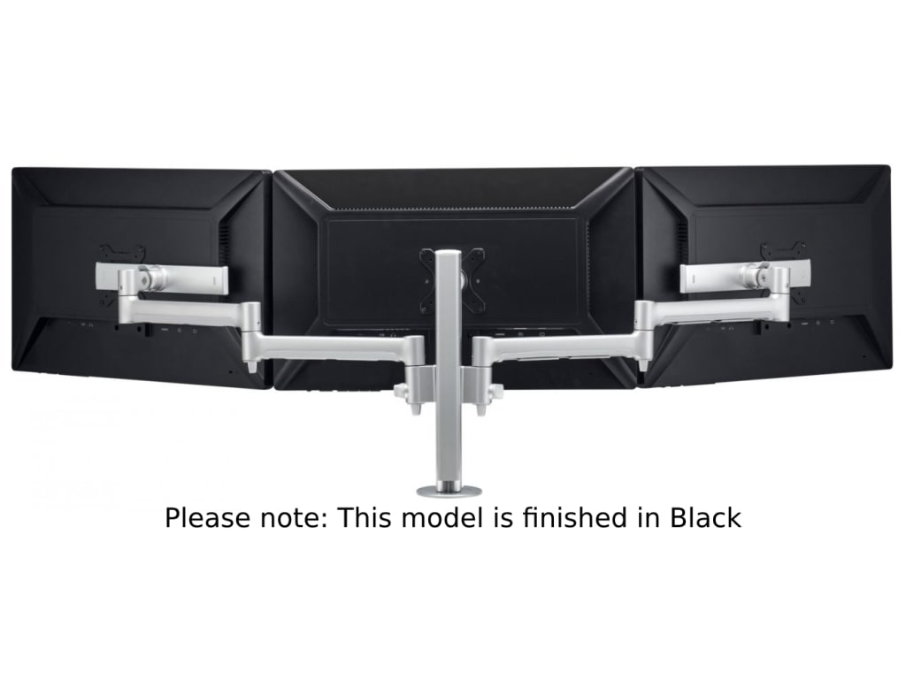 Atdec AWMS-3-137S4-H-B Triple Monitor Arms (Black)