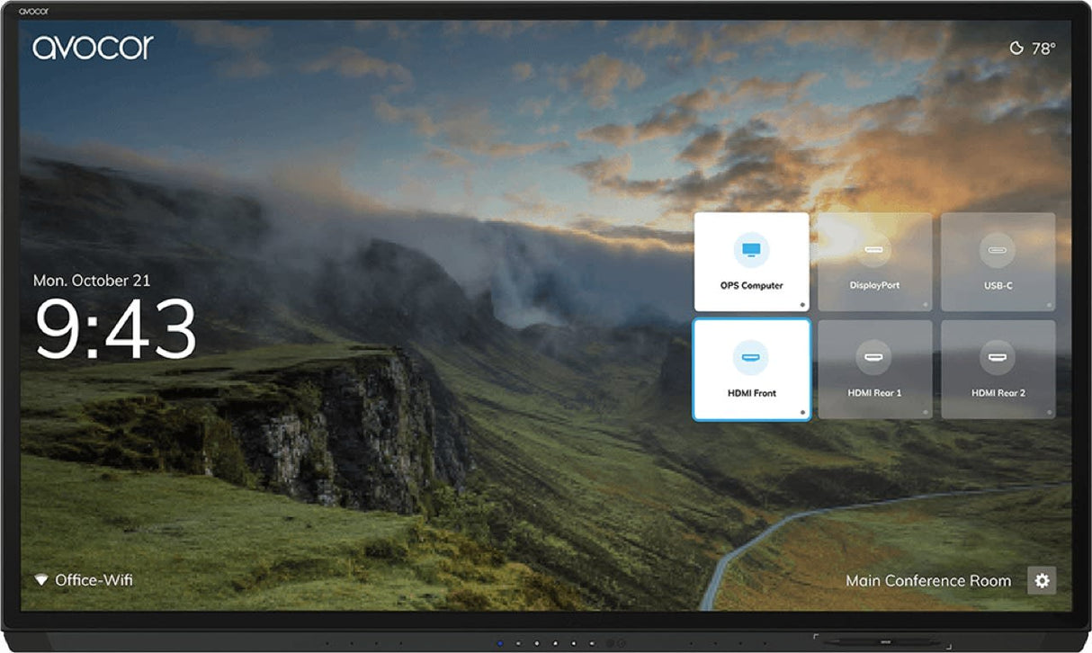 Avocor AVG-6560 65" Interactive Flat Panel Display