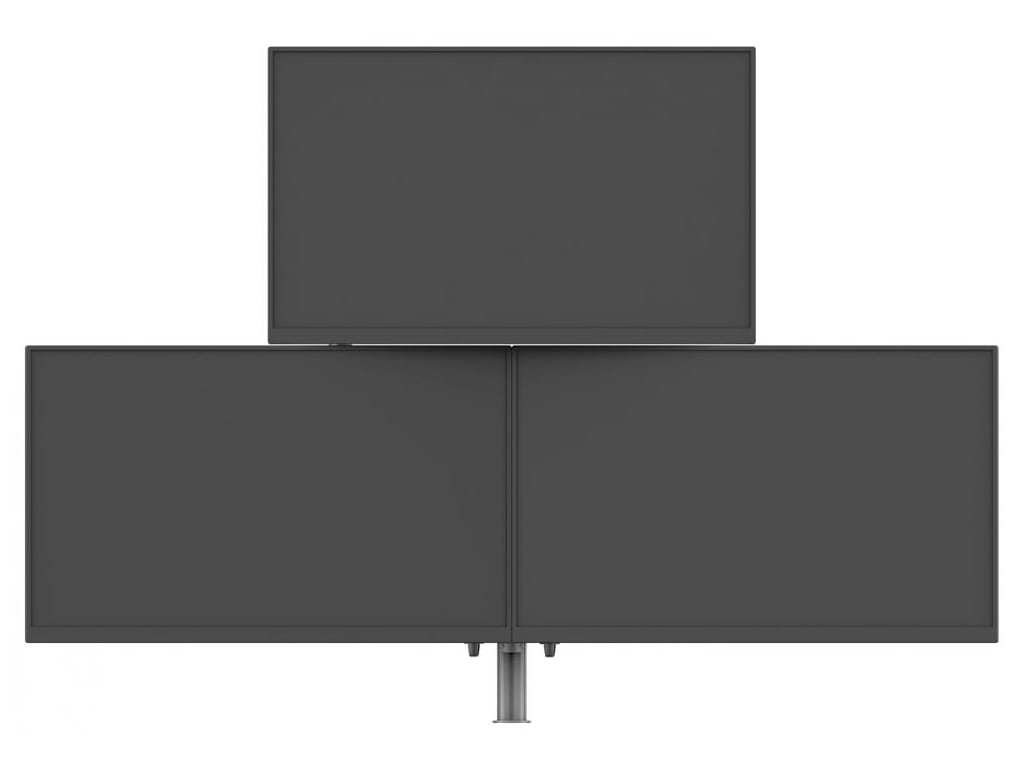 Atdec AWMS-3-D4651-H-S Triple Pyramid Monitor Arms Silver