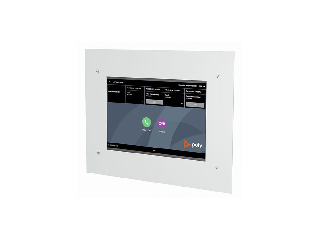 AVTEQ TC8-WMP In-wall Flush Mount for Poly TC8 (White)