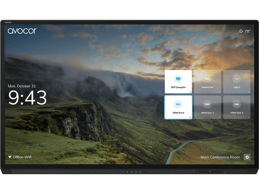 Avocor AVG-8560 85" 4K Interactive Flat Panel Display