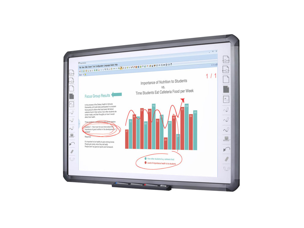Qomo QWB379BW F1 79" 4:3 IR Interactive Whiteboard