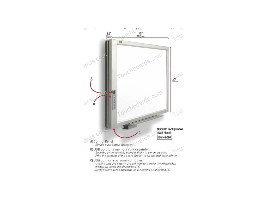 PLUS CR-5 3ft x 2ft Compact Electronic CopyBoard