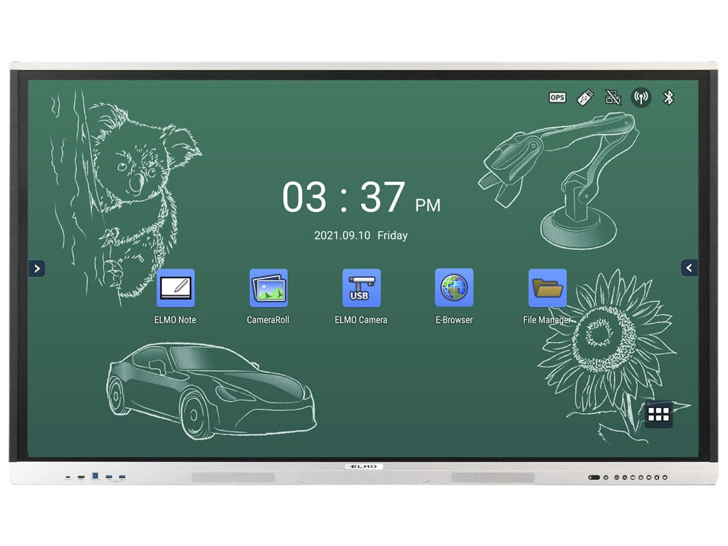 ELMO EL75R2 75" Interactive Flat Panel Display