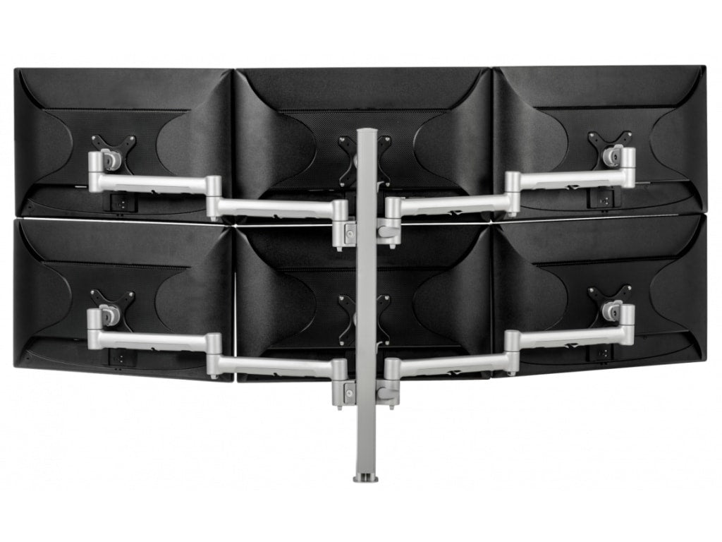 Atdec AWMS-6-13717-H-B Six Monitor Arm Desk Mount
