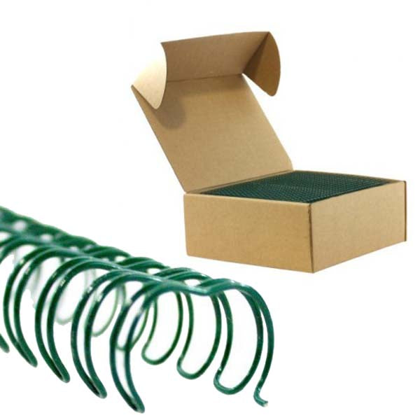 GBC Premium 1-1/4" Green Twin Loop Wire