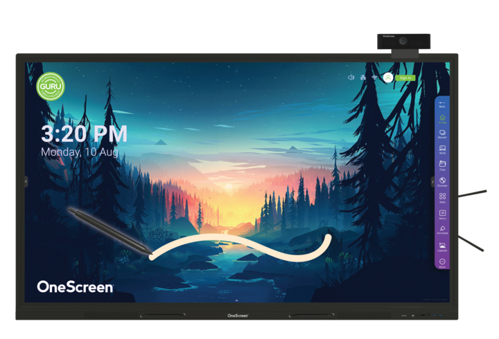 OneScreen HL7 105" All-in-One Collaboration Hubware