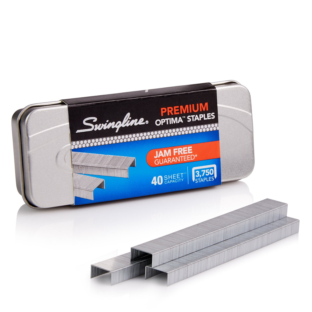 Swingline Optima Premium Staples - 1/4" Leg Length - 3750 Staples - 210 Per Strip
