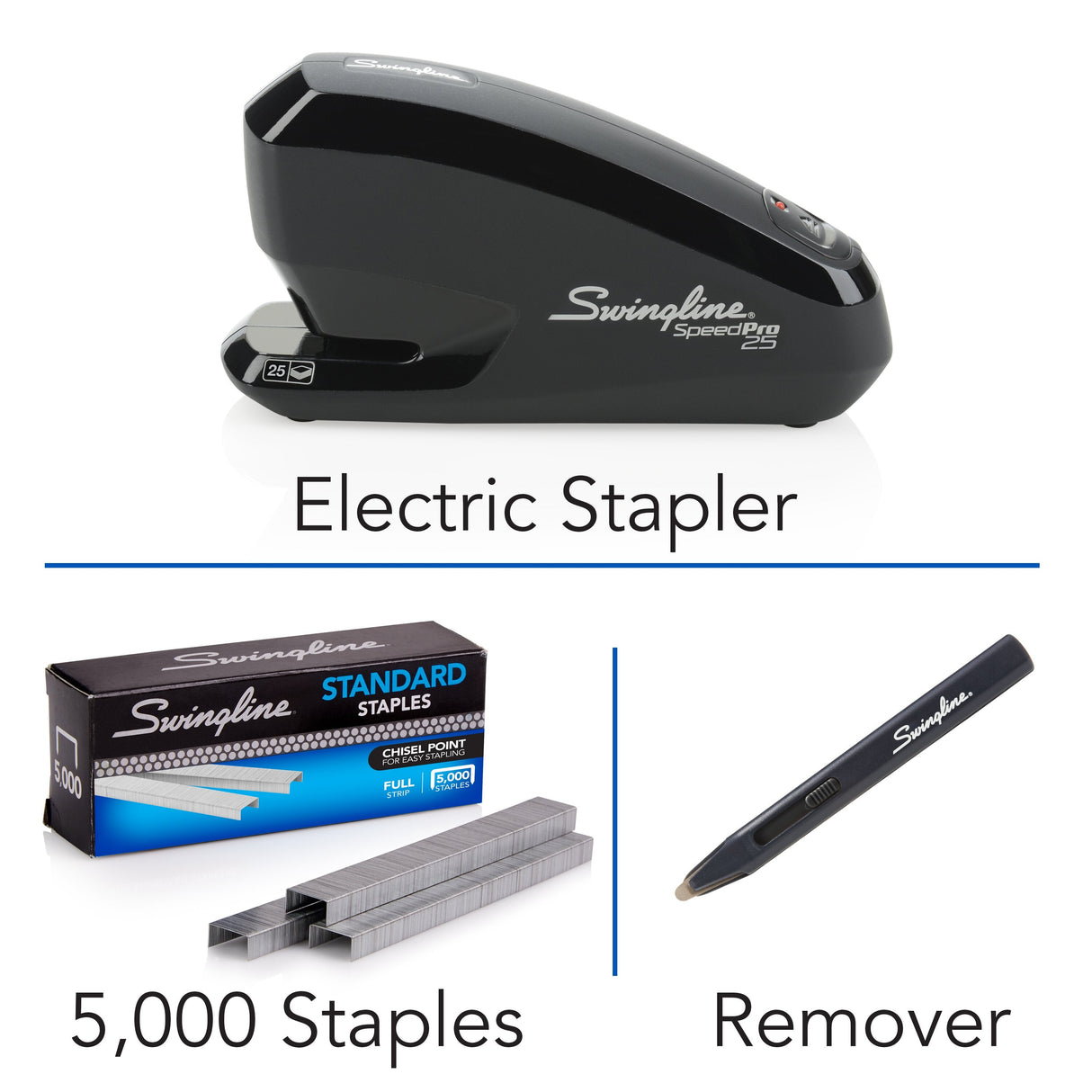 Swingline Speed Pro 25 Electric Stapler Value Pack - 25 Sheet Capacity
