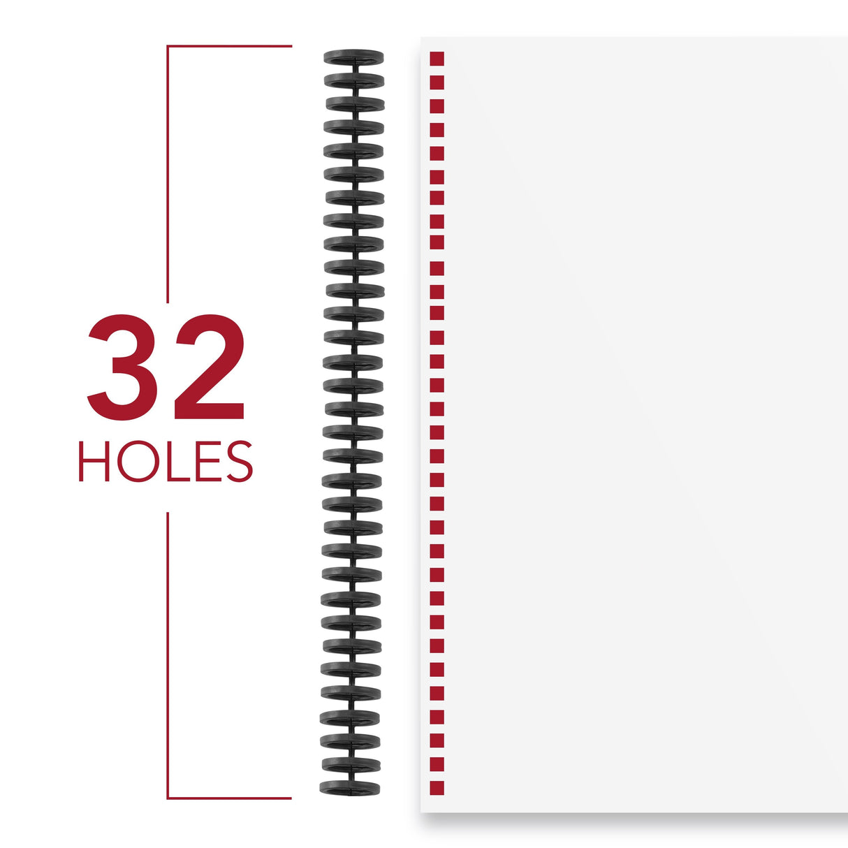 GBC ProClick Binding Spines 5/16" Black 25-Pack