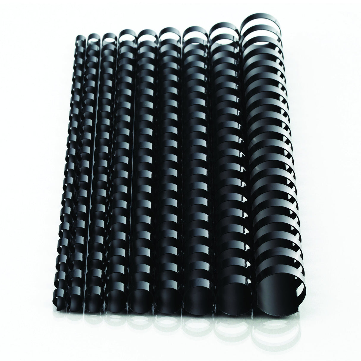 Mead CombBind 3/8" Black Binding Spines (125 Pack)