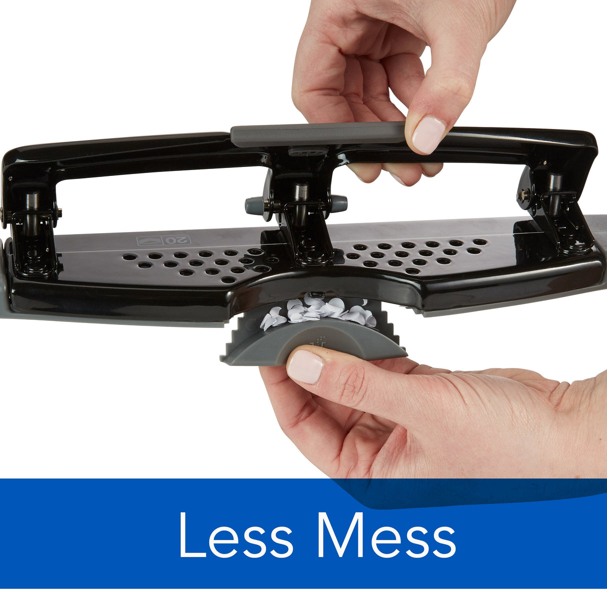 Swingline SmartTouch 3-Hole Punch - 20 Sheet Effortless Punching
