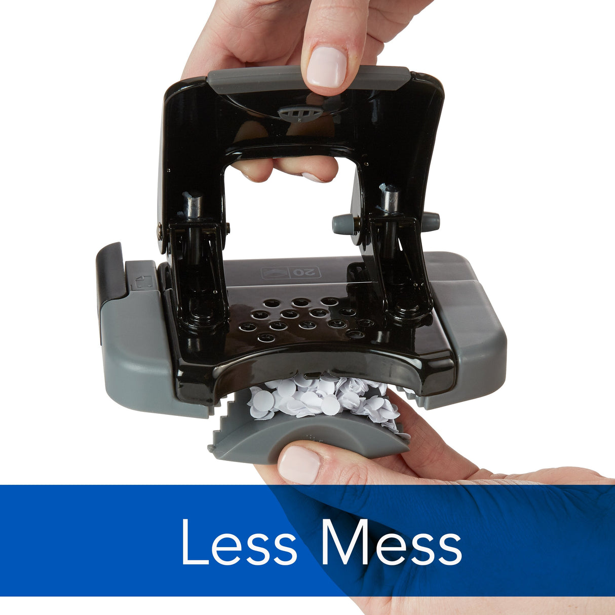 Swingline SmartTouch 2-Hole Punch - Low Force, 20 Sheet